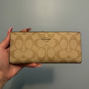Coach Beige Signature Women's Wallet